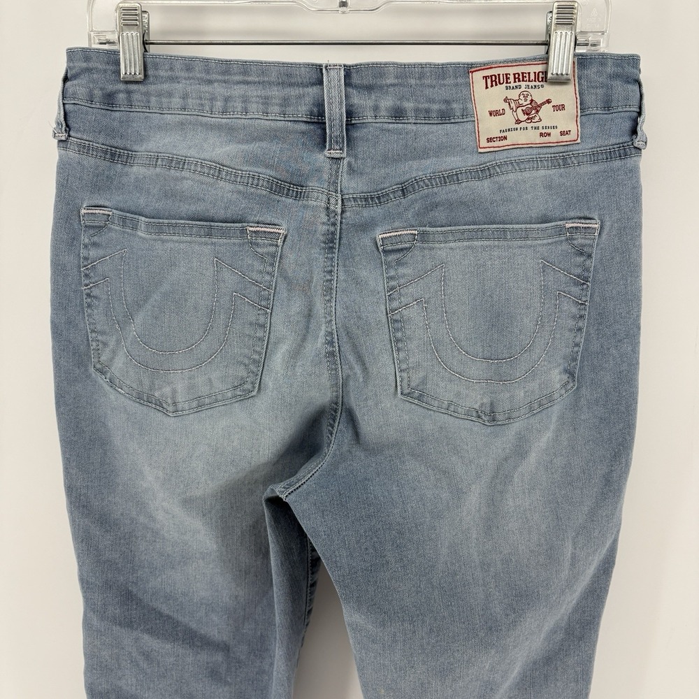 True Religion Halle High Rise Super Skinny Jeans Women 30X30 Light Wash Stretch